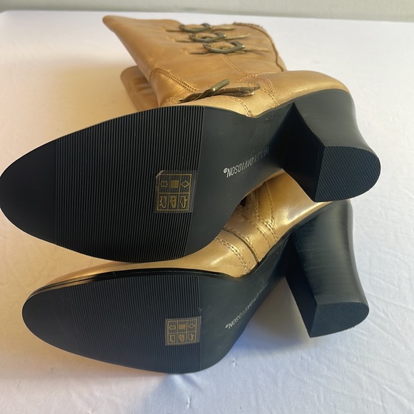 Tan Leather Harley-Davidson Heeled Boots NWT Size 6 - Picture 7 of 13